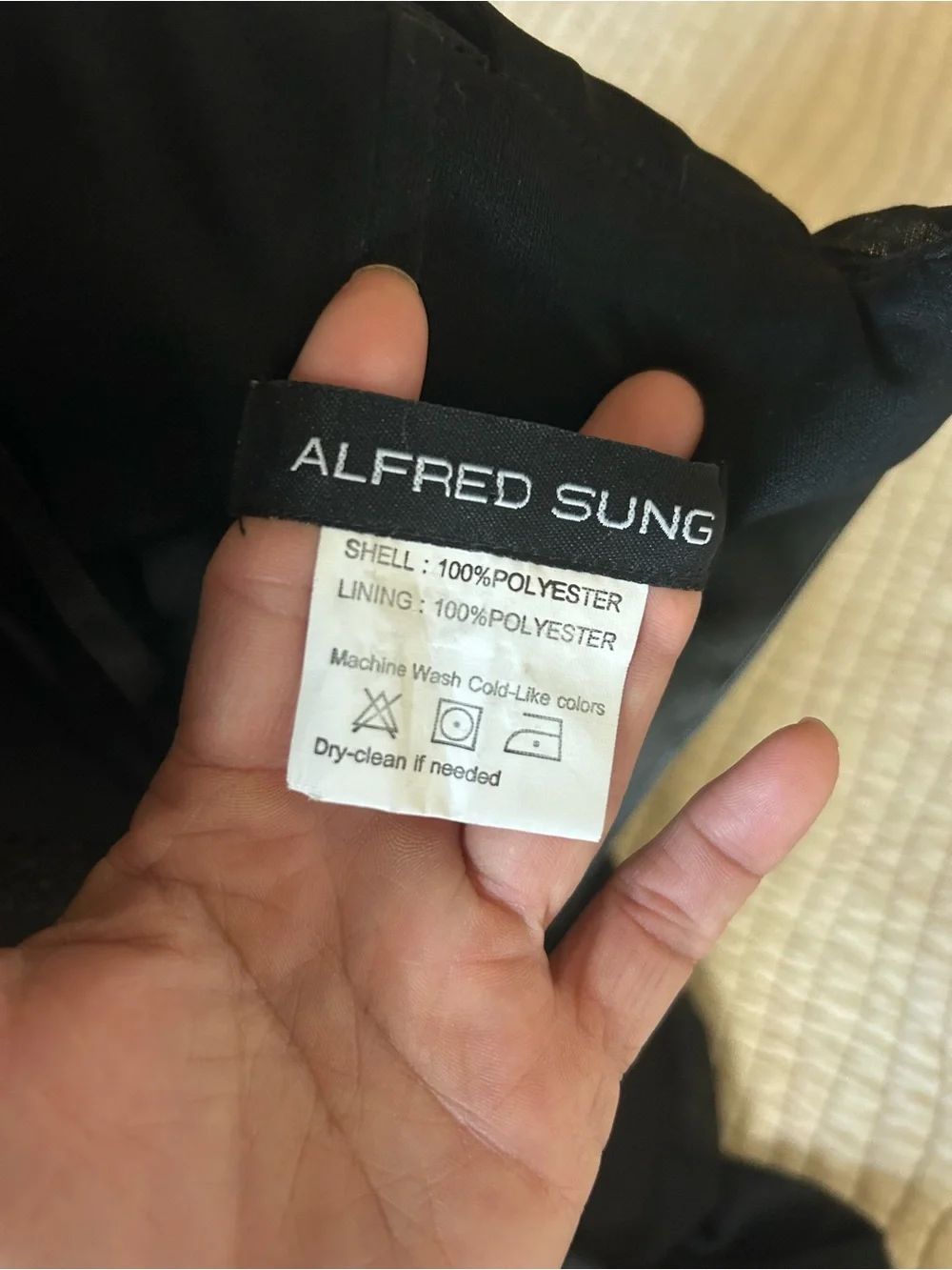 ALFRED SUNG Black Sleeveless Pleated Crossover Maxi Dress - Picture 2 of 7